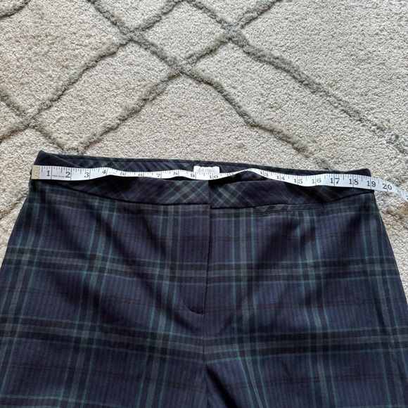J. Jill Tartan Black and Green Plaid Trousers - Picture 6 of 8